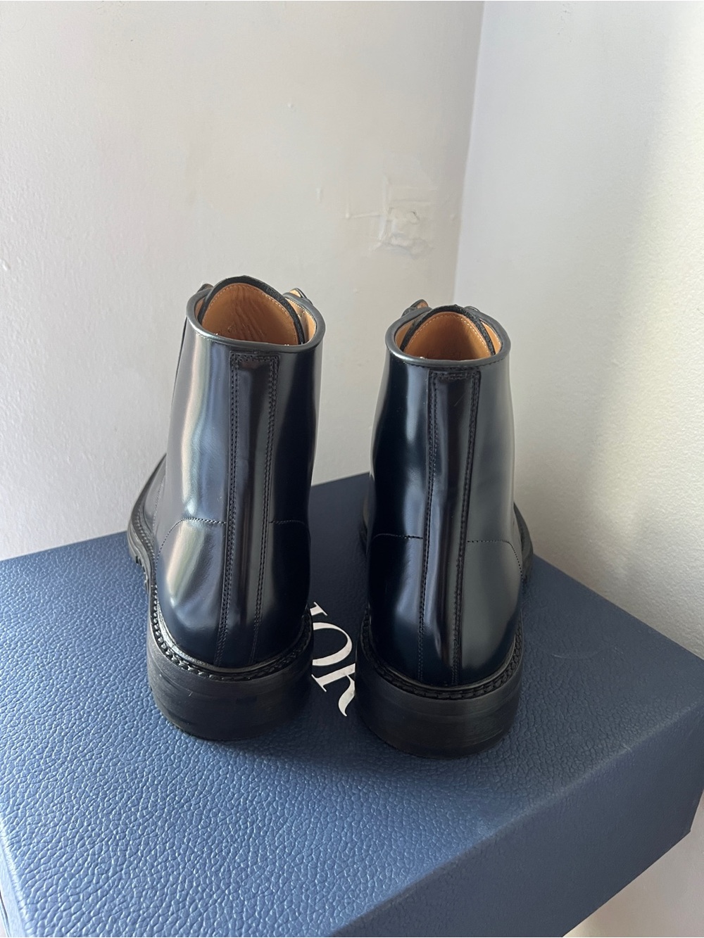 BNIB Authentic Christian Dior homme Explorer Combat Boots Leather Oblique 44 11 - Picture 3 of 14